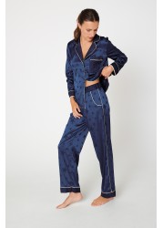 B by Ted Baker Satin Jacquard Button Through Pyjamas