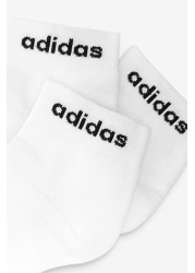 adidas Kids Linear Logo Ankle Socks Three Pack