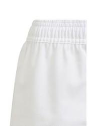 adidas Youth White Rugby 3 Stripe Shorts