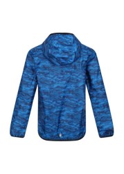 Regatta Blue Printed Lever Waterproof Shell Jacket