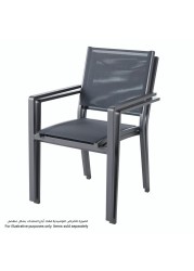 Batz Aluminum & Polyester Stackable Armchair GoodHome (560 x 600 x 860 mm)