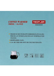 Neoflam Borosilicate Glass Coffee Warmer (500 ml)