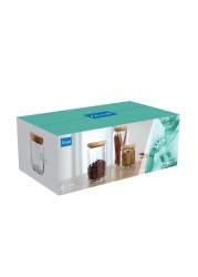 Ocean Wooden Pop Jar Set (500 ml, 6 Pc.)