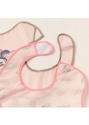 Disney Minnie Mouse Print Bib - Set of 2