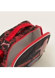 Spider-Man Print Lunch Bag with Strap and Zip Closure