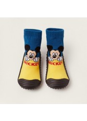 Disney Mickey Mouse Print Booties