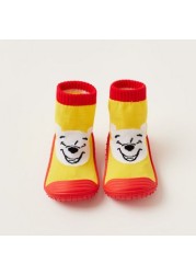 Winnie the Pooh Textured Soft Slip-On Booties