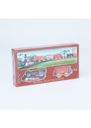 Classic Electric Train Playset with Light and Sound