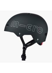 Micro Helmet with Adjustable Buckle Strap Closure