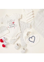 Juniors 12-Piece Heart Print Clothing Gift Basket Set