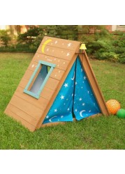 Kidkraft A-Frame Hideaway and Climber Playhouse Set