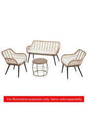 Cocoon Steel Wicker Chair W/Cushion Generic (65 x 68 x 78 cm)