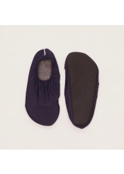 Slipstop Navy Junior Slip-On Shoes