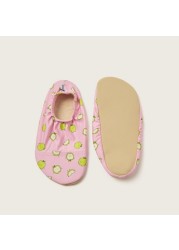 Slipstop Apple Print Slip-On Shoes