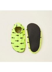 Slipstop Anti-Slip Shark Print Shoes