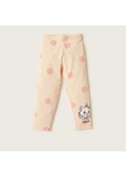 Disney Marie Print Leggings with Elasticated Waistband - Set of 2