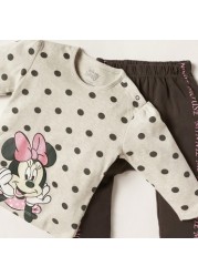 Disney Minnie Mouse Print 4-Piece T-shirt and Pyjama Set