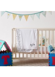 Juniors 2-Piece Stars Printed Receiving Blanket Set - 70x70 cms