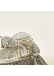 Cambrass Moses Basket with Frills and Canopy