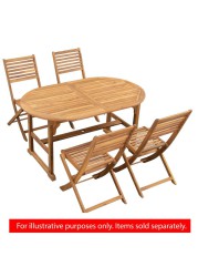 Kingston Acacia Wood Folding Chair Generic (61.5 x 47 x 90 cm, 2 Pc.)