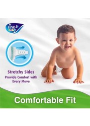 Fine Baby DoubleLock Technology Size 5 Maxi 11-Diaper Pack - 11-18 kgs