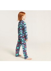 Juniors Printed Shirt and Pyjama Set