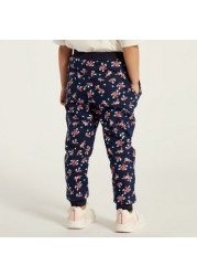 Juniors Printed Joggers with Drawstring Closure - Set of 3