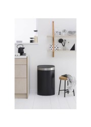 Brabantia Touch Bin with Fingerprint Proof Lid (40 L, Black)