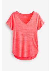 Next Active Sports Short Sleeve V-Neck Top Regular