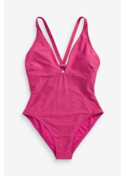 Cut-Out Plunge Swimsuit