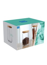 Ocean Wooden Pop Jar Set (1 L, 6 Pc.)