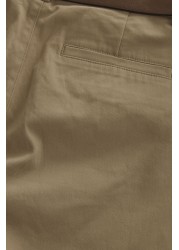 Belted Soft Touch Chino Trousers Slim Fit