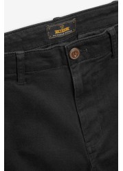 Cotton Stretch Cargo Trousers Straight Fit