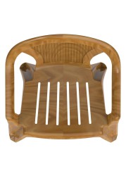 Cosmoplast Plastic Bamboo Armchair (63 x 58 x 81 cm)