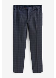 Check Formal Trousers Slim Tapered