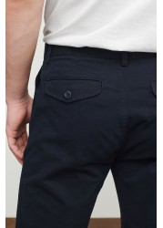 Pleated Stretch Chino Trousers