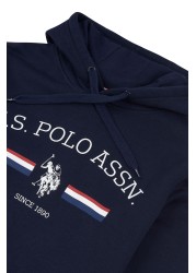 U.S. Polo Assn. Blue Stripe Rider Overhead Hoodie