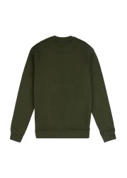 U.S. Polo Assn Green Raglan Rider LB Crew Sweatshirt