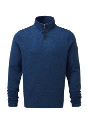 Tog24 Blue Pearson Mens Knitlook Fleece