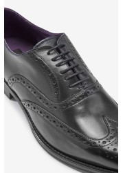 Signature Italian Leather Wing Cap Brogues