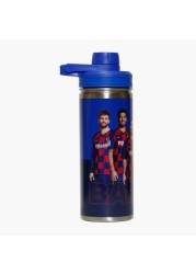 Barcelona Print Water Bottle with Lid - 600 ml