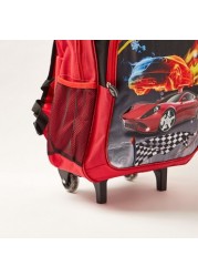 Juniors Printed 16-inch Trolley Backpack with Lunch Bag and Pencil Pouch