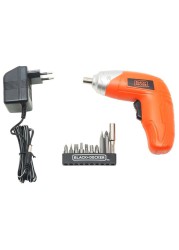 Black+Decker Cordless Screwdriver Set, CSD300TO (3.6 V)