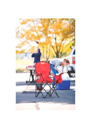 Coleman Steel Foldable Camping Quad Chair W/Cooler