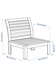 ÄPPLARÖ One-seat section, outdoor