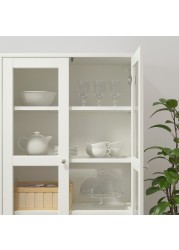 HAVSTA Glass-door cabinet with plinth