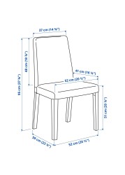 SKOGSTA / BERGMUND Table and 6 chairs