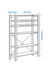 IVAR 1 section/shelves/bottle racks