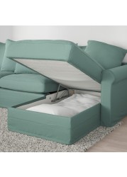 GRÖNLID Crnr sofa-bed, 5-seat w chaise lng