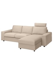 VIMLE Cover 3-seat sofa w chaise longue